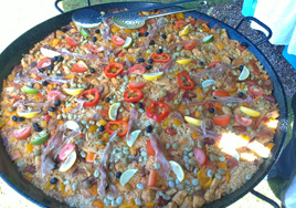 Chicken & Chorizo Paella Pan